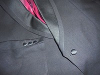 Wilvorst Wool Sing/breast Evening Dress Trim Satin Collar Tux Jacket C.46 (55) Wilvorst Wool Sing/breast Evening Dress Trim Satin Collar Tux Jacket C.46 (55)