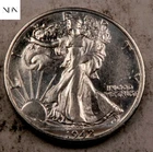 Photo of a 1942-D Walking Liberty Half Dollar from an eBay listing that sold on Mar 17, 2025