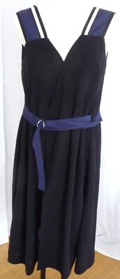Damenkleid - Größe 40 - schwarz - Baumwolle - GAUCHERE Paris -