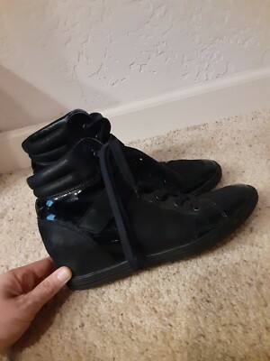 Paul Green Wedge Sneaker Boots Black womens UK