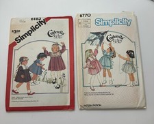 Vintage Simplicity Cinderella Dress Patterns Size 2-3-4 The 80  s