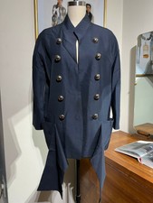 1350$ Clements Ribeiro Jacket Blue Buttons Size Small