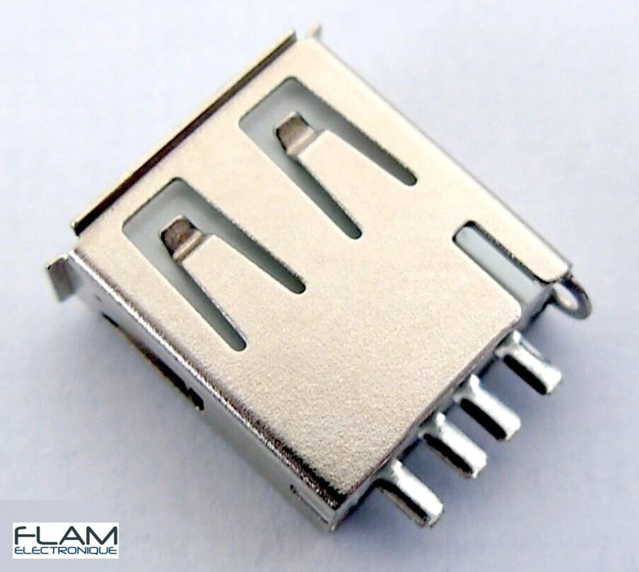 GENERIQUE Connecteur à souder USB type A femelle - Female USB type A solder connector