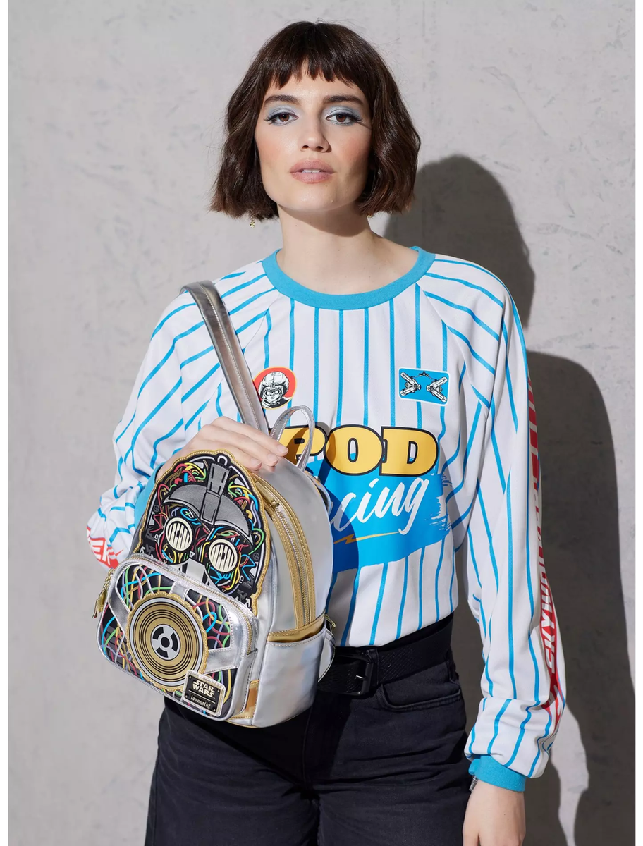 Loungefly Star Wars C-3PO Glow-in-the-Dark Mini Backpack | eBay display picture 2