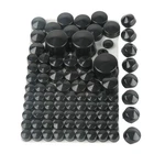 87x Black Bolt Toppers Caps Cover Set Fit For Harley Softail Twin Cam 1984-2006