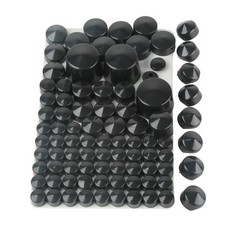 87PCS Black Bolt Topper Cap Cover Fit For Harley Dyna Softail Twin Cam 1984-2006