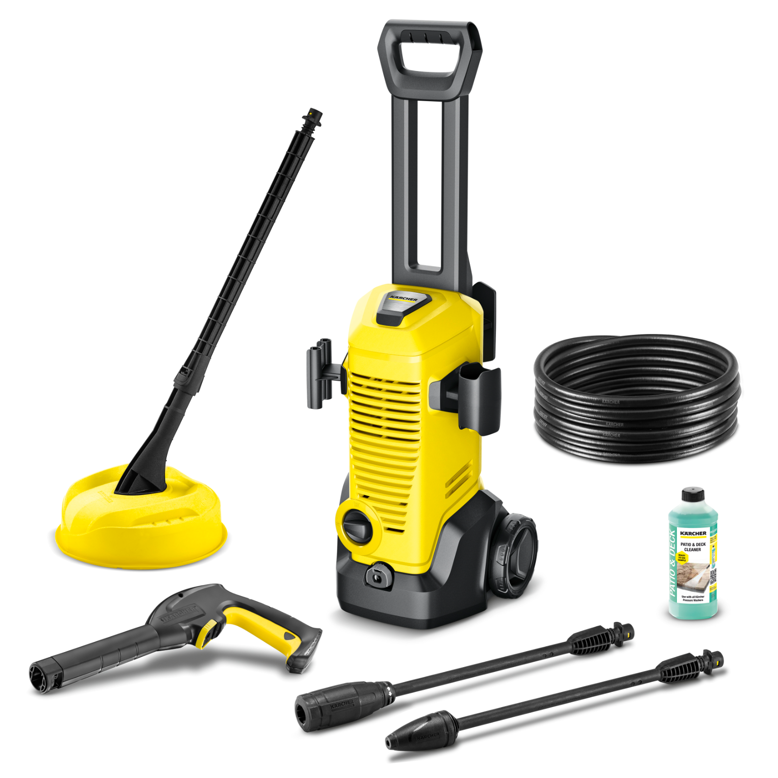 Kärcher K 3 Home Pressure Washer 120 Bar with Patio Cleaner Bundle