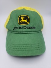 Toddler John Deere Hat Ball Cap Mesh Trucker One Size Yellow Green