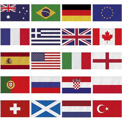 XXL Fahne Länderflagge 300 cm x 500 cm Flagge Nationalflagge Hissflagge
