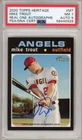 2020 Topps Heritage #MT Mike Trout Real One PSA 7 Auto 9 Angels On-card Auto