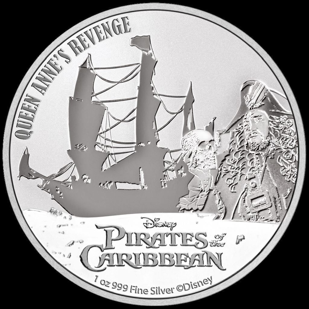 2022 Niue Disney Pirates of the Caribbean Queen Anne's Revenge 1
