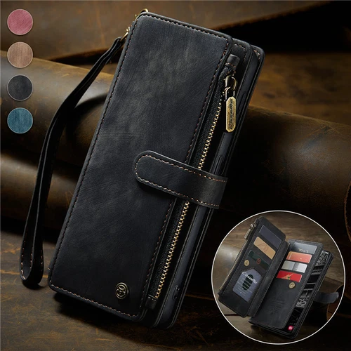 For Samsung S25 S24 S23 FE S22 S21 Detachable Magnetic Cover Leather Wallet Case - Picture 4 of 63