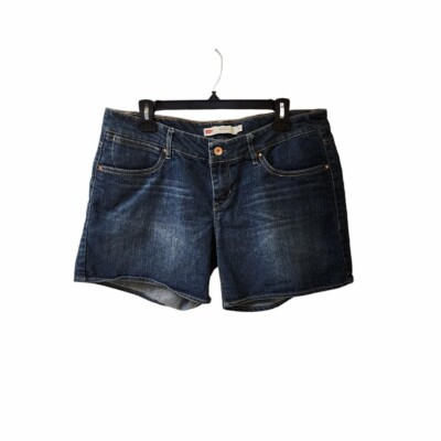 Levi's Jean Shorts Size 15 Midi Longer Inseam Low Mid Rise