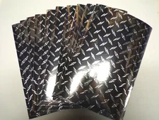 Silver Diamond Plate Vinyl, 8 inch x 12 inch (10 count)