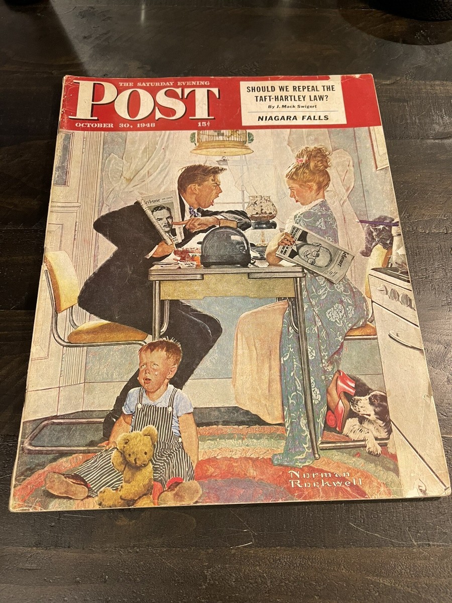 saturday evening post norman rockwell No Label October 30 1948