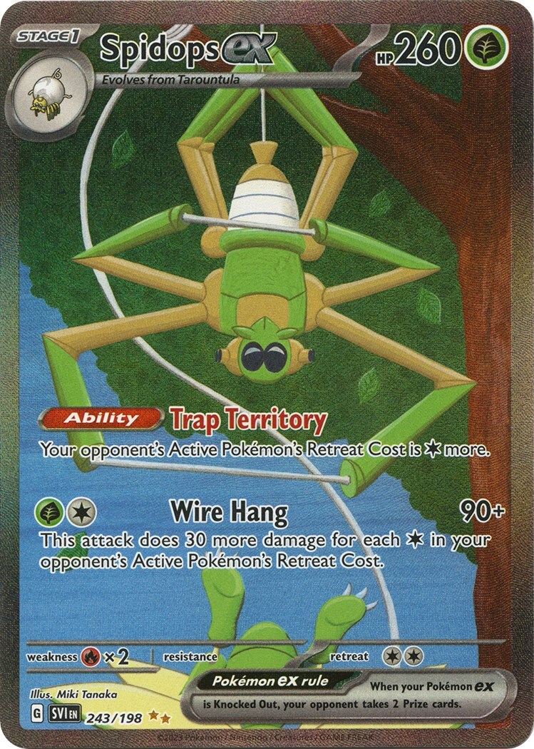 ポケットモンスターLA、BD、SP Spidops ex 243/198 Sv01: Scarlet & Violet Base Set Holo | eBay