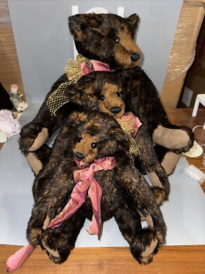 Marsha Friesen Friends Forever 3 Mohair Bear Collection  Large 1996