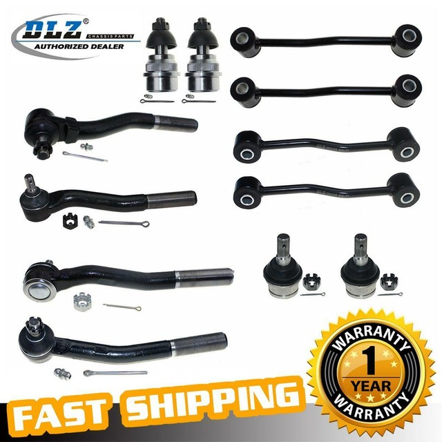 12x Fits 19992004 Jeep Grand Cherokee Front Ball Joints Tie Rod Ends