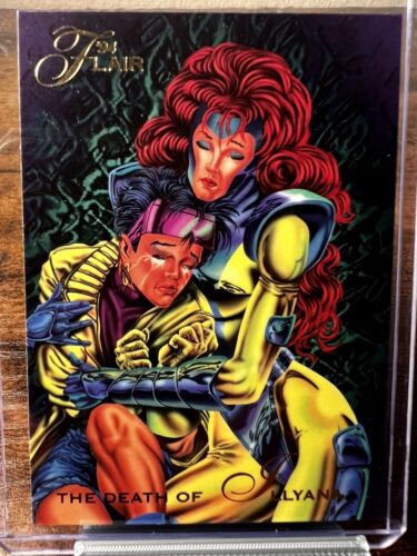 1994 Flair Marvel The Death of Illyana #113 Jean Grey And Jubilee - Picture 1 of 2