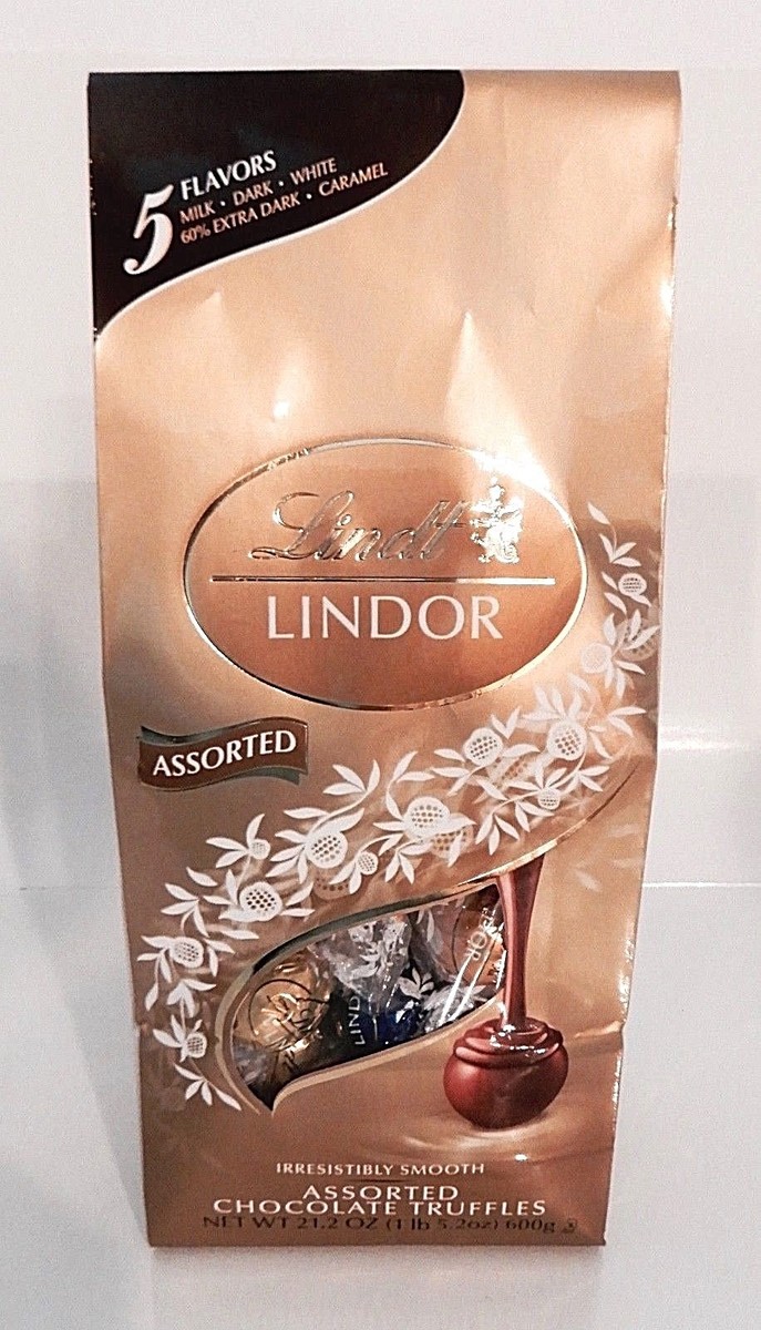 2x Lindt Lindor Assorted Chocolate Truffles 21.2 Oz 600g Each 5