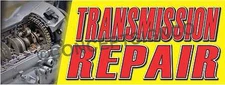 3'x8' TRANSMISSION REPAIR BANNER LARGE Outdoor Signs Cars Autos Repairs Service