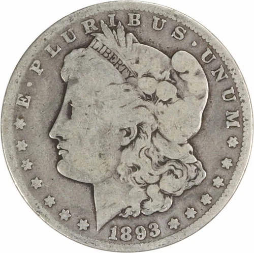 1893-CC Morgan Silver Dollar VG Uncertified #217