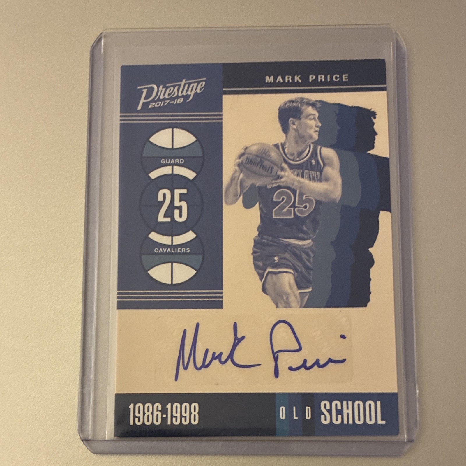 Panini 2017-18 Prestige Old School Signatures Auto Mark Price Cavaliers #OS-MPC
