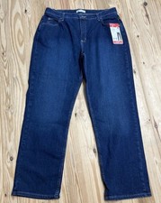 Lee Straight Jeans NEW Relaxed Fit Mid Rise Size 16 NWT Inseam Approx 30.5