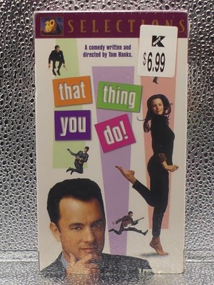 That Thing You Do! PG Teen Drama Music Watermark Sticker VHS New Factory Sealed