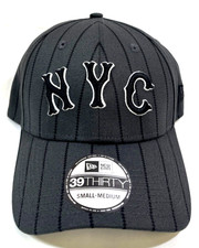 New York Mets MLB NE 2024 City Connect Flex-Fit  Hat~Gray Pinstripe