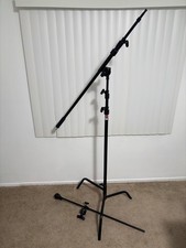 Matthews C Stand, Mini Boom, Turtle Base, Grip  Arm Kit Black - 10.5 ft High