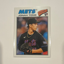 Topps 2026 Heritage Nickname Variation Jonah Tong Rookie #137 Mets Baseball Card