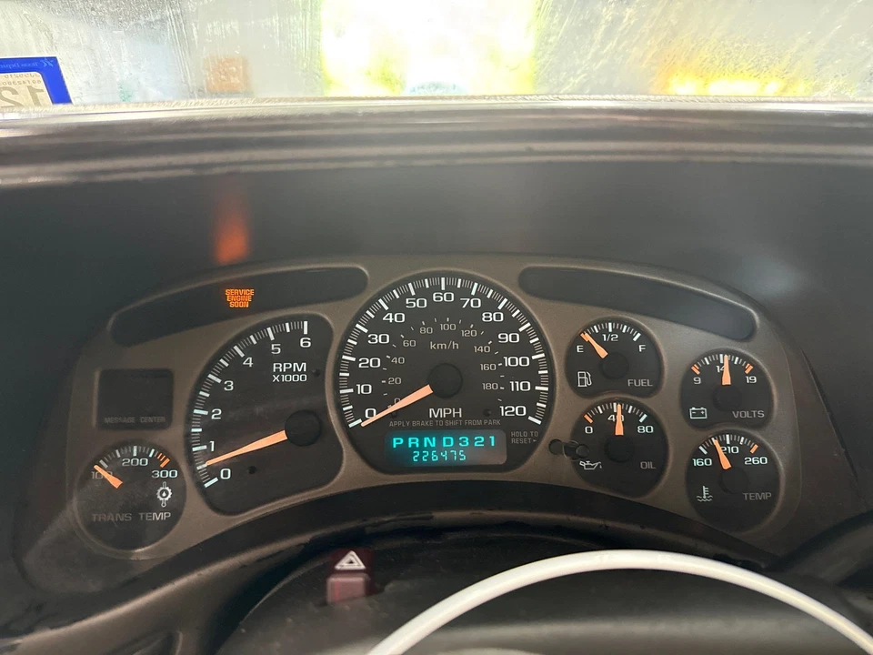 GMC Sierra C3 Denali 2002 velocímetro grupo fabricante de equipos originales 226 k probado 16252295 Foto 2 de 4