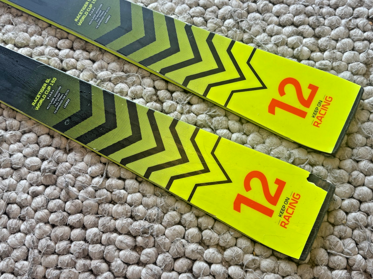 Volkl Racetiger SL World Cup 150cm Race Skis FIS Junior - Flat