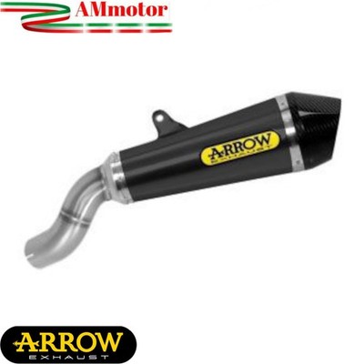 Arrow Kawasaki Z 900 2018 Exhaust Motorcycle Silencer Slip-On X-Kone Steel Black