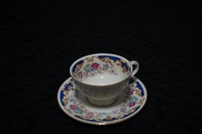 Tea Cup Coronado H&C Made In Bohemia Czechoslovakia Gold Trim Vintage