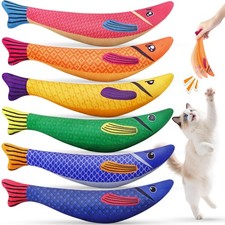 Interactive Catnip Toys for Indoor Cats - 6 Pack Kitten Kicker  Chew Toys