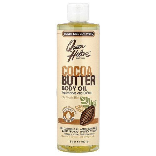 Body Oil, Cocoa Butter, Dry, Rough Skin, 13 fl oz (390 ml)