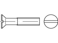 1000 X Senkschrauben Mit Schlitz Din 963 A 4 M 2,5 X 8 A 4 Ves, Cab Fastening