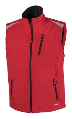 Fortis Herren-Weste twenty-four, rot/schwarz, Größe XXXL