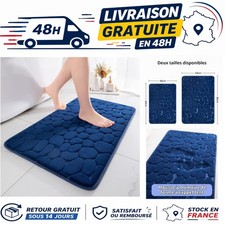 Tapis de bain antidérapant mousse à mémoire de forme absorbant 43x61 cm
