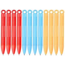 Magnetic Drawing Board Pen, 12 Pcs Pen, Red/Yellow/Blue