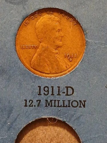 1911  D Lincoln Wheat Penny Good/G+ Condition