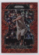 2022 Panini Prizm Red Donut Circle Prizm 10/99 Kervin Castro #34 0s1o