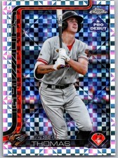 2025 Topps Pro Debut - Chrome Jared Thomas #PDC-27 (RC) X-Fractor