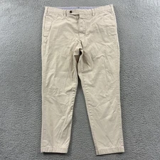 Sid Mashburn Pants Mens 36x29 Beige Chino Twill Dress Career Preppy Outdoor Zip