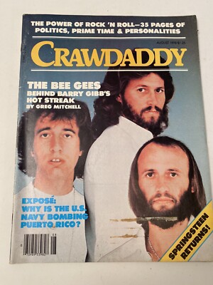 Crawdaddy Rock Music 1978 Bee Gees Springsteen Us Navy Cheap Trick puerto rico