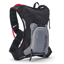 USWE MOTO Hydro 3L Hydration Pack w/2.0L Bladder Enduro Off Road - Black Gray