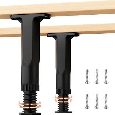2PC 5.9-11 in Height Bed Support LegsBed Frame Legs for King Queen Bed slatsB...