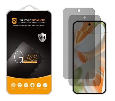 2x Supershieldz Privacy Tempered Glass Screen Protector for Google Pixel 10 Pro